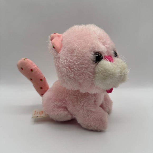 Kenner Other - Kenner Custard Cat Plush Kids Small Pink 1980 Vintage Strawberry Shortcake Toy